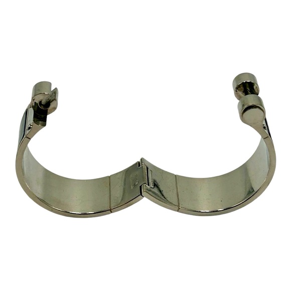 Hermès Enamel Charniere Uni Wide Hinged Bracelet - Picture 8 of 11